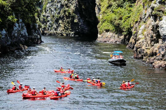  River ecotourism at the Storms River Mouth, Tsitsikama National Park, South Africa. Guy Castley