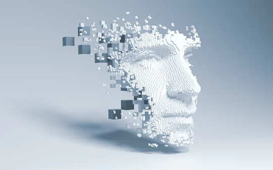 How AI Can Now Learn To Manipulate Human Behaviour a face made up of bits and pieces of data
