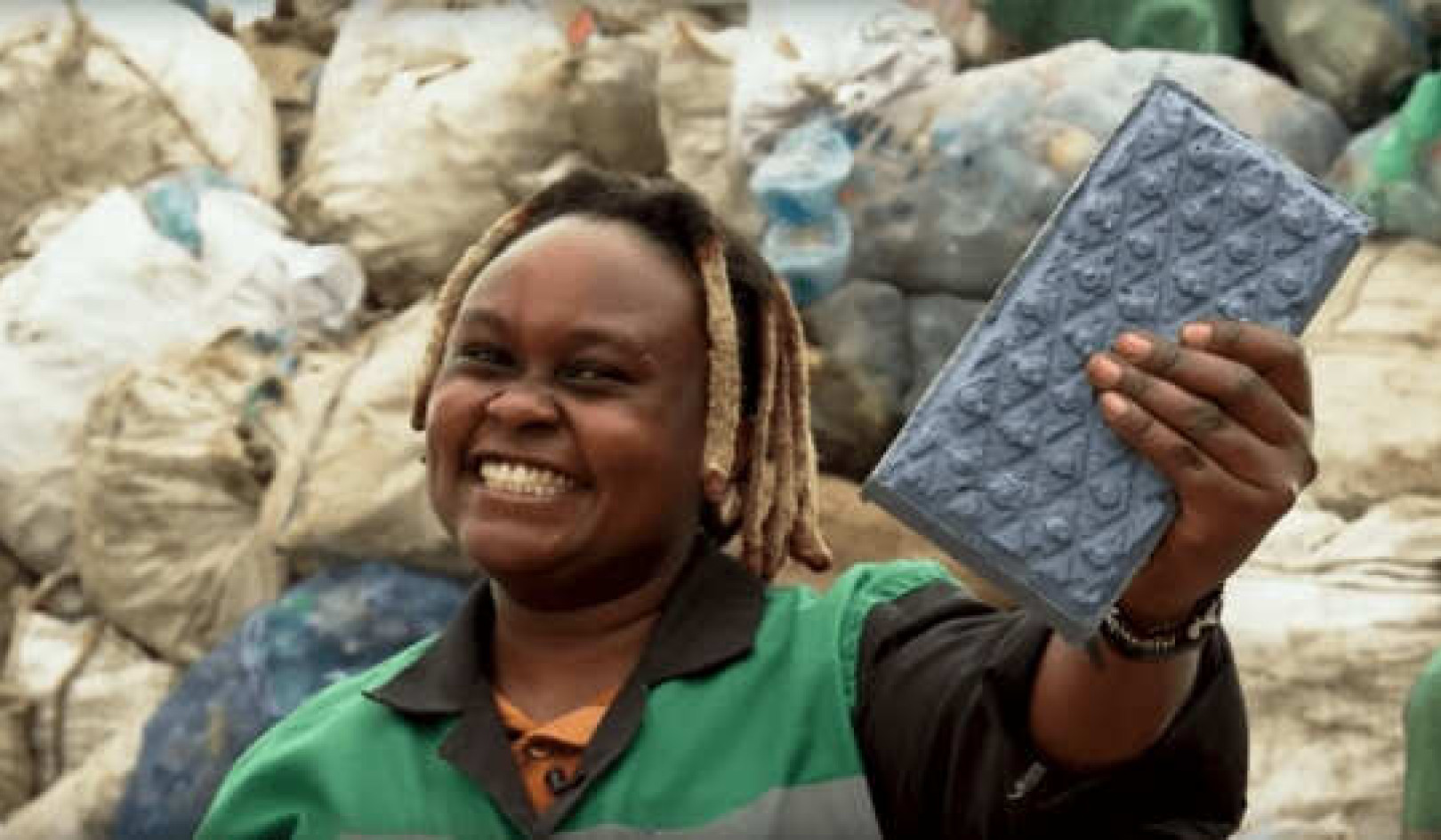 Woman Who Invented Method To Turn Plastic Into Construction Bricks