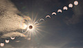 Composite photo of annular solar eclipse by MaryBeth Kiczenski